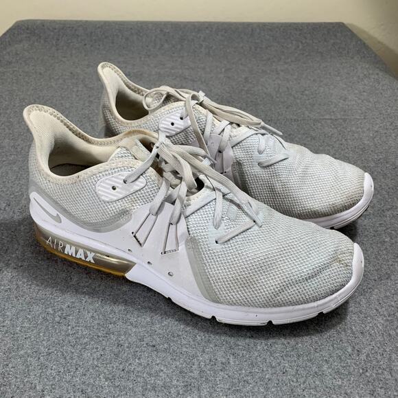 Nike Air Max Sequent 3 Womens Size 11 White Athletic Shoes - Picture 1 of 15